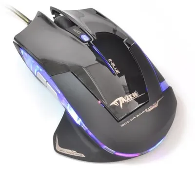 Immagine prodotto di Mouse USB a filo, E-blue Mazer R, nero, ottico, 2400DPI