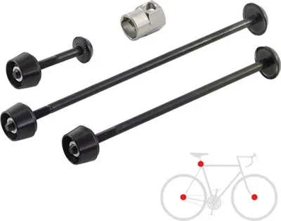 Produktbild von Pitlock Set 02, Vorderrad/Hinterrad/Sattelstütze, PITLOCK, schwarz