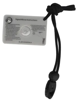 Produktbild von Survival-Notsignalspiegel mit Lanyard, Multifunktions-Reflektorglas für Outdoor-Camping