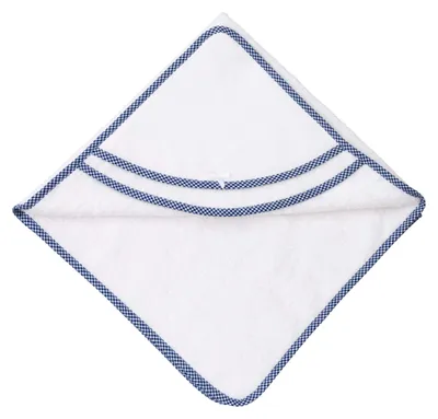 Imagen del producto de Solidchoice - Bata para bebé con capucha en color azul náutico