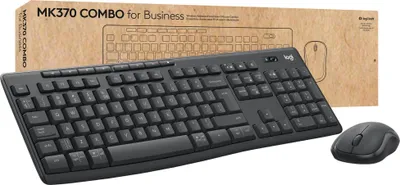 Produktbild von Logitech Combo Slim Wireless MK370 Keyboard Graphite
