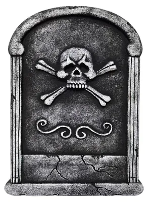 Produktbild von Clayre & Eef Halloween-Dekoration Grau Kunststoff