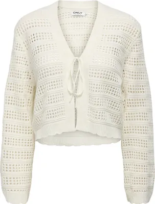 Produktbild von Only ONLLYKKE TIE CARDIGAN L/S KNT NOOS Marshmallow L