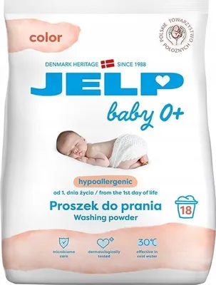 Zdjęcie produktu dla Jelp Baby 0+ Proszek do prania kolorowych tkanin, 1,35 kg