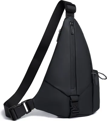 Produktbild von INF Herren Oxford Brusttasche - Wasserdichte Umhängetasche für den täglichen Weg zur Arbeit Schwarz