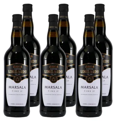 Produktbild von Lombardo Marsala Fine IP -halbtrocken- (6 x 1,0L)