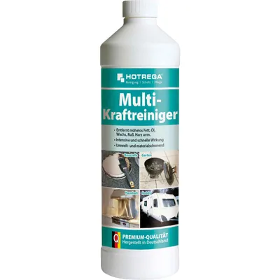 Image de HOTREGA Multi Nettoyant puissant 1 litre - neutre pour l'environnement, ménage les matériaux