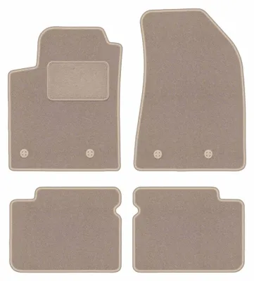 Immagine prodotto di Tappetini in moquette per Fiat Bravo II 2007-2012 (hatchback) – set 4 pezzi, beige, su misura – Wielganizator LUX