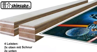 Produktbild von Iron Man - Mini-Poster - Cover + 2 St Posterleisten Holz 40,5 cm natur