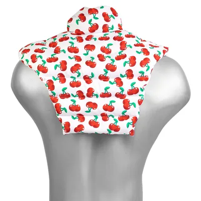 Produktbild von Nackenhörnchen HWS - Nacken + Schultern + Rücken - cherry-white - Bio-Dinkelkissen - Nackenkissen Wärmekissen Kältekissen - Mikrowelle und Backofen