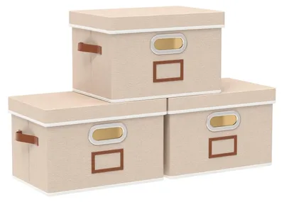 Productafbeelding van Set van 3 Opbergdozen met Deksel