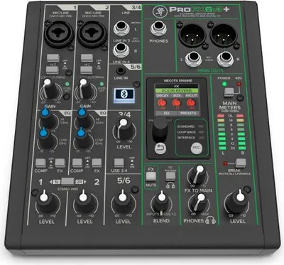 Produktbild von Mackie Mischpult ProFX6v3+ 6-kanaliger Analogmixer