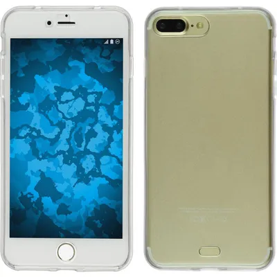 Produktbild von PhoneNatic Case kompatibel mit Apple iPhone 7 Plus / 8 Plus - clear Silikon Hülle 360° Fullbody Cover
