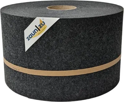 Produktbild von Sichtschutzstreifen zaun|zu Design-Vlies 50m Rolle Zaunblende Doppelstabzaun Schwarzgrau 50m