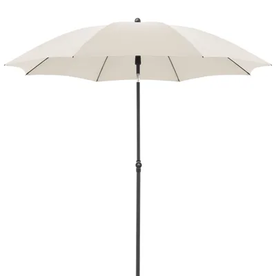 Produktbild von Sonnenschirm - Creme - Polyester - Stahlgestell - Ø 210 cm - Knickfunktion