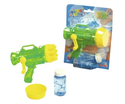 Image de Simba Jouets d'extérieur Pistolet à bulles de savon avec manivelle Bubble Fun 107286169