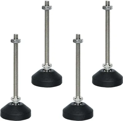 Productafbeelding van Stelpoten Metaal - Tafelpoten Verstelbaar - Meubels Stabiliseren - Heavy Duty Duurzaamheid - M8 * 100 - Zwart