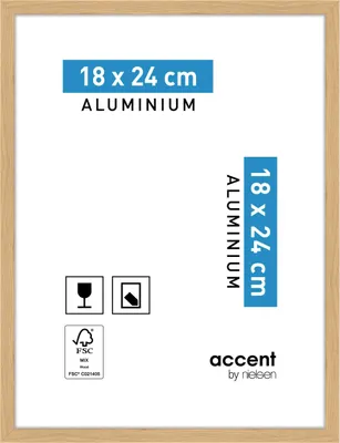 Image de Cadre Accent, 18 x 24 cm, chêne clair