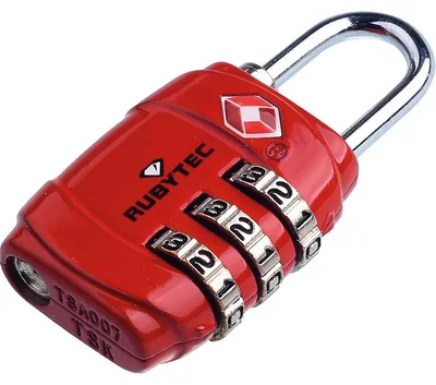 Productafbeelding van Rubytec Migrator Tsa bagageslot met 3 wijzerplaat rood