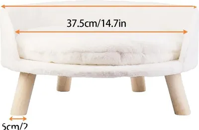 Produktbild von Hund Katze Sofa Bett, Erhöhtes Design, Abnehmbarer Bezug, S