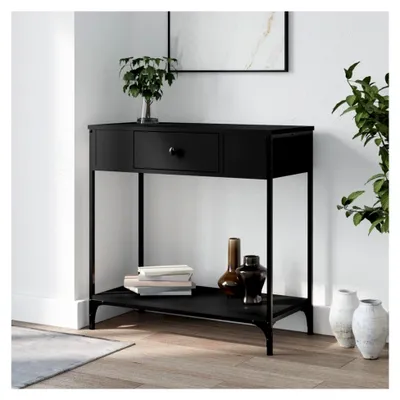 Produktbild von Tische, Akzenttische, Beistelltische, Konsolentisch, schwarz, 75 x 34,5 x 75 cm
