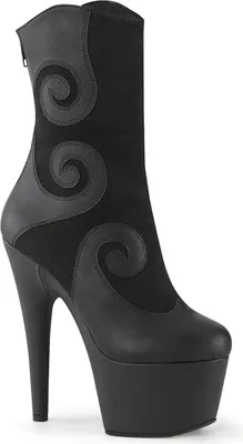 Produktbild von Pleaser ADORE-1034 Plateau Stiefeletten Schwarz Kunstleder EU 39