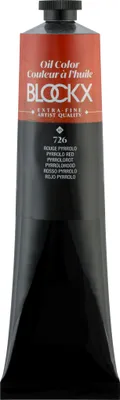 Produktbild von Blockx Ölfarbe, Pyrrolrot - Tube 200ml - Pyrrolorot 216726BXC