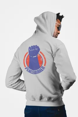 Produktbild von D&B Uni Hoodie ZIPMO00087 Peacemaker HellGrau-Größe L