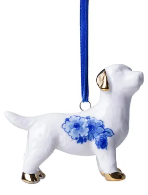 Imagen del producto de Heinen Delfts Blauw: Adorno navideño de labrador