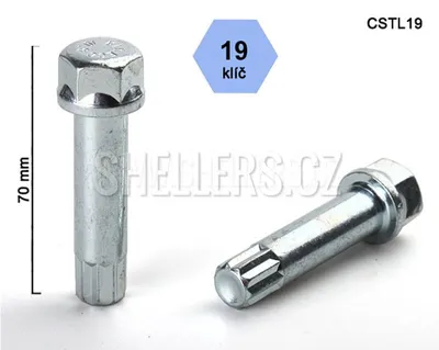 Obrázek produktu pro Klíč na kolové šrouby a matice s vnitřním mnohohranem CSTL19, hlava klíče 19mm