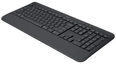 Zdjęcie produktu dla Logitech Signature K650, Pełnowymiarowy (100%), Bezprzewodowy, Bluetooth, Membranowa, AZERTY, Grafitowy