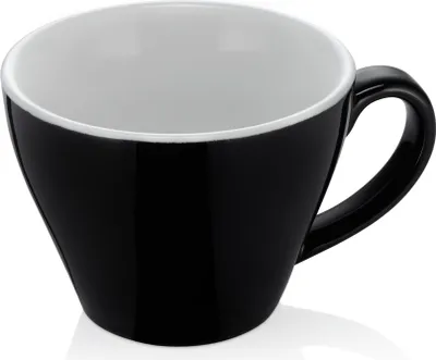 Produktbild von Espresso doppio Tasse Obertasse Italia 180 ml schwarz, Porzellan, Doppelter Espresso