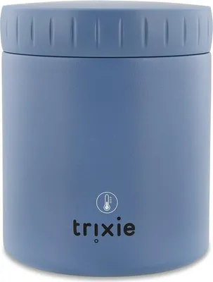 Produktbild von Trixie Thermos Lebensmittelbehälter für Kinder - Mrs. Elephant - 350ml - Edelstahl - Blau