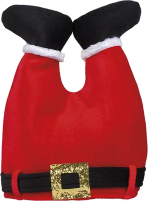 Productafbeelding van Grappige kerstmanmuts, rode, zwarte en witte hoofdbedekking