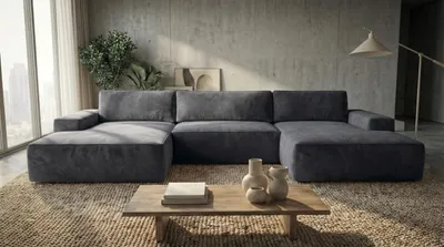 Produktbild von Ecksofa EINAR mit Schlaffunktion, Bonellfederkern und Bettkasten, Farbe: Dunkelgrau