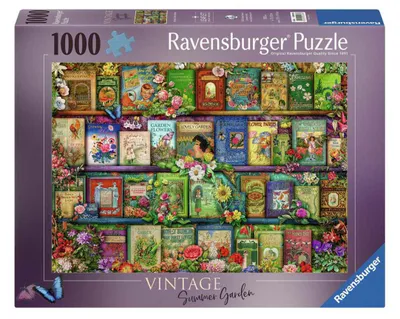 Image de Ravensburger Jigsaw Puzzle Vintage Garden Books, 1000pcs.