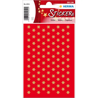 Produktbild von HERMA 4052 Aufkleber Sterne Gold mini, 285 Stück, 6 mm, Stern Sticker aus Papier, Weihnachtssticker Sternaufkleber für Weihnachten Geschenke Adventskalender Dekoration Kinder Belohnung DIY Basteln