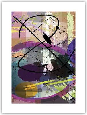 Produktbild von Poster - Poster ohne Rahmen - Abstraktion modern - 30x40 cm - Wand Bild - Wanddeko - Wandbilder - Kunstposter - Wandposter - Bilder - Kunstdruck - Wanddekoration - Wandbild - P2XPA30x40-3895