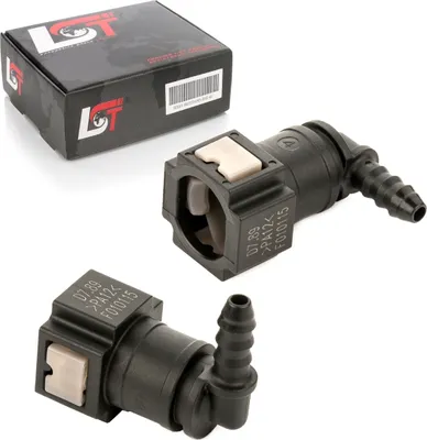 Produktbild von 2x Schnellverschluss Kraftstoffleitung Schlauchkupplung L-Stück 7,89 * 5,5 mm