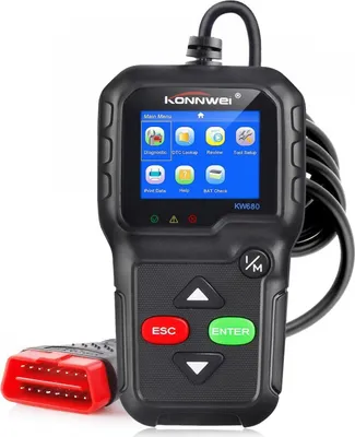 Image de Scanner OBD2 Lecteur de code Appareil de diagnostic Vérificateur de diagnostic KONNWEI KW680 OBD2 / EOBD fonction universelle
