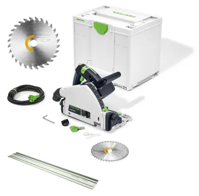 Produktbild von Festool Tauchsäge TS 55 FEBQ-Plus + FS1400 + Sägeblatt 160x1,8x20 W28 Wood