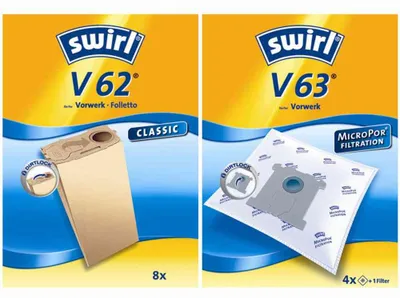 Produktbild von SWIRL 4006508101559 V 62 Spezialpapier Staubsaugerbeutel