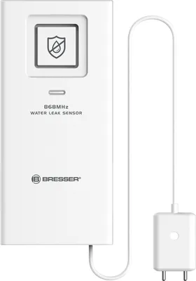 Produktbild von Bresser Wassermelder mit 90 dB Alarm kompatibel mit Wetterstation kabellos Leckagesensor Wassersensor 150 m Reichweite