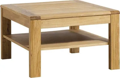 Produktbild von Couchtisch Fazenda 23, Farbe: Natur, Eiche teilmassiv – 75 x 75 x 45 cm (B x T x H)
