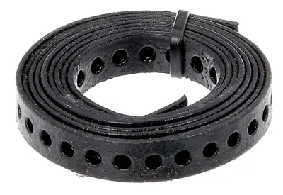 Gaatjesband, schwarz, 17 mm x 1,5 m, Loch-Ø 7 mm