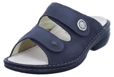 Zdjęcie produktu dla Klapki damskie Finn Comfort Zeno, skóra naturalna/rozciągliwa, ciemnoszary, wygodne - Marka Finn Comfort, kolor szary, skóra (nubuk/rozciągliwa)
