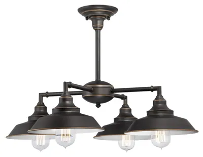 Produktbild von Westinghouse Iron Hill, Festmontage, Bronze, Bronze, Drinnen, CE, Reach, RoHs, 4 Glühbirne(n)