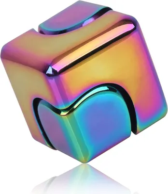 Productafbeelding van Fidget cube spinner 2-in-1 geanodiseerde metalen handspinner
