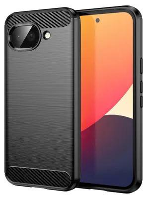 Produktbild von Techsuit – Carbon-Silikonhülle für Google Pixel 10a – schwarz