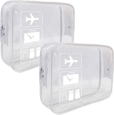 Produktbild von Reisetoilettenbeutel Wasserfest Transporthandybeutel Weiss Kleidung